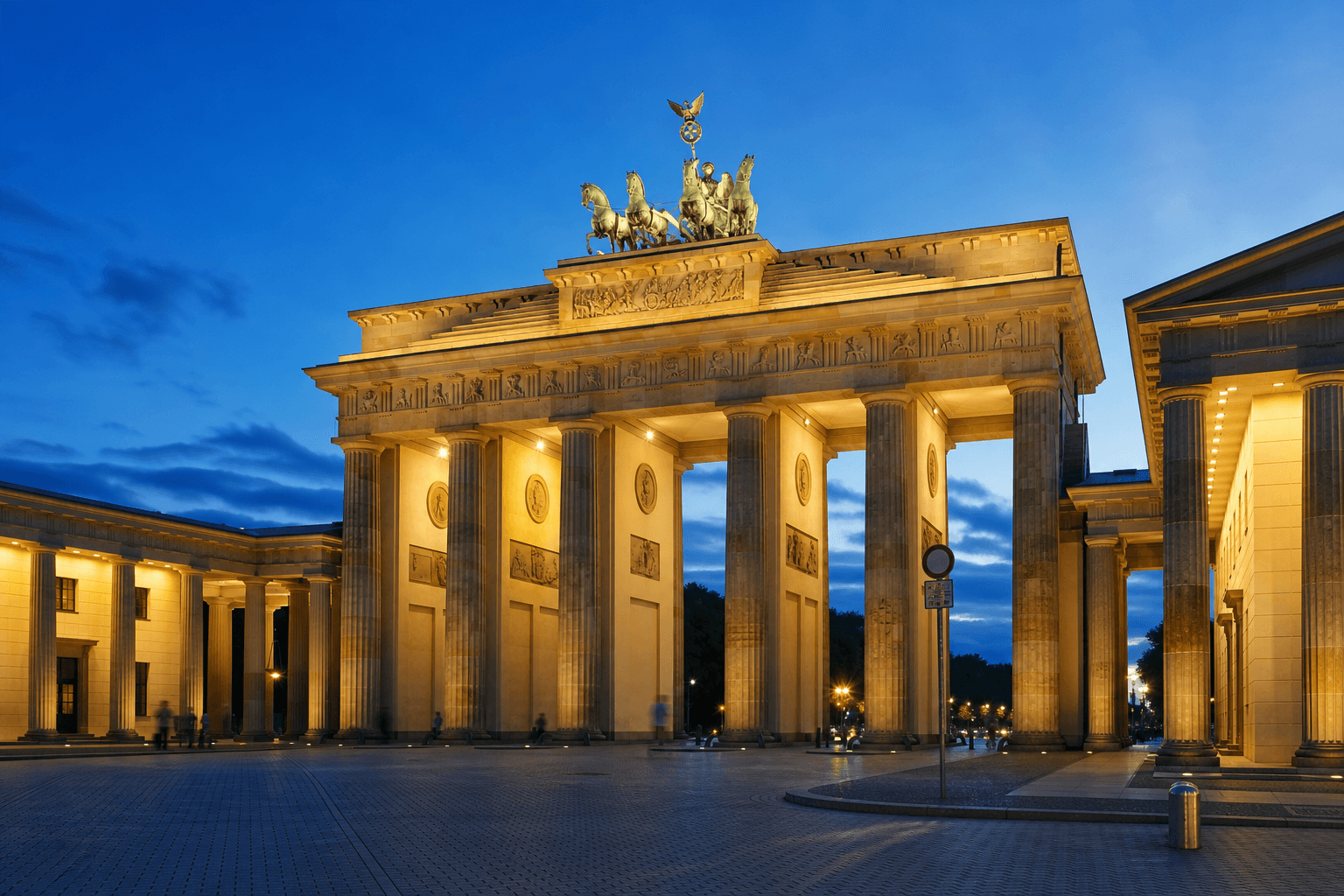 Brandenburger Tor am Pariser Platz in Berlin
