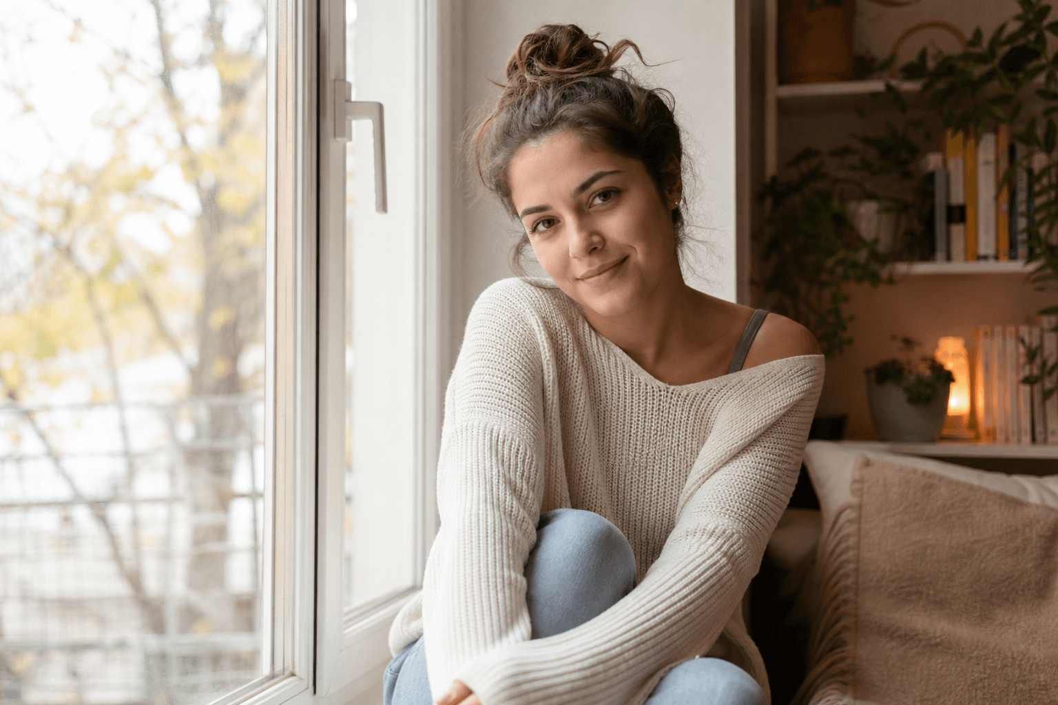 Portrait im weichen Fensterlicht — Foto-Idee für Anfänger