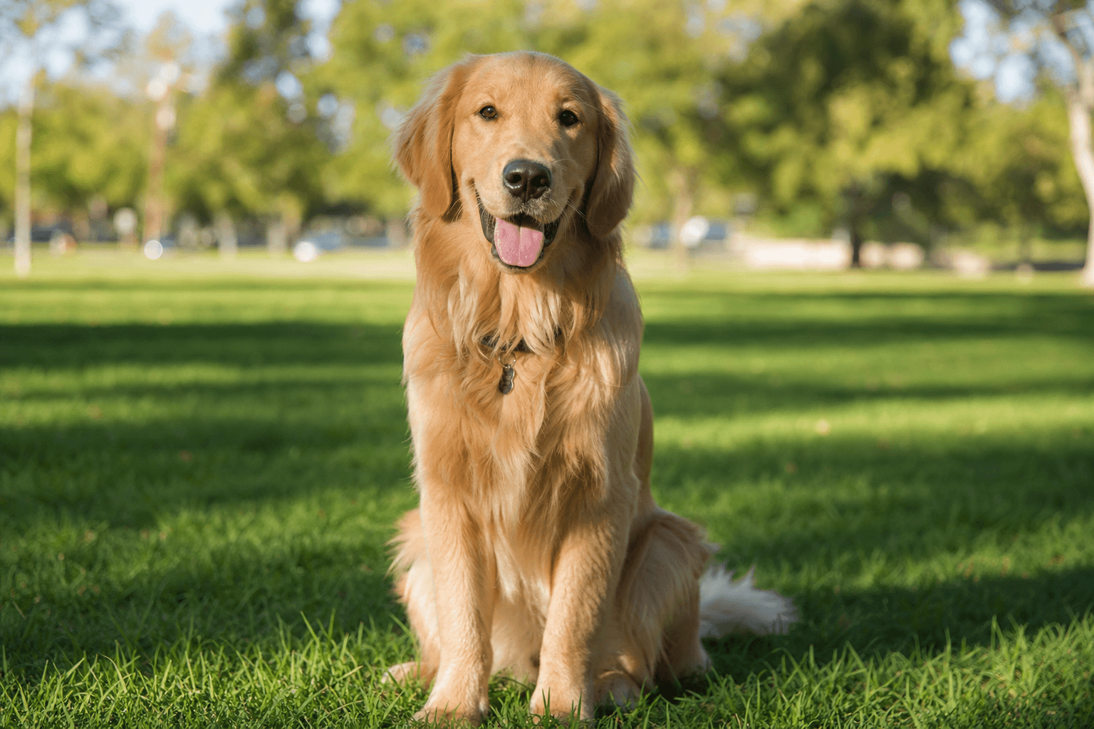Hunde-Portrait im Gras — Foto-Idee für Anfänger
