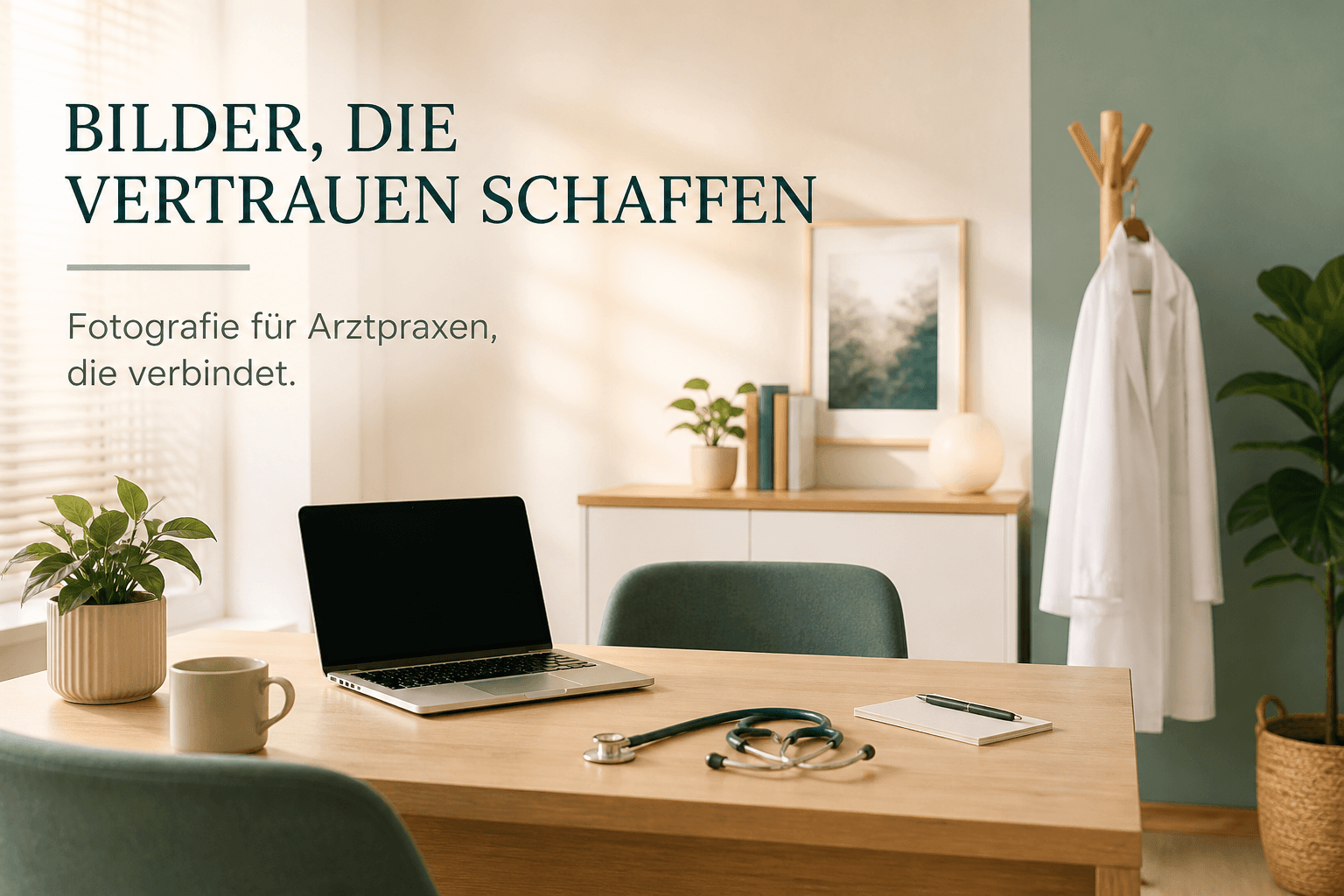 Photographer for doctors — business portraits and practice photos in a medical office