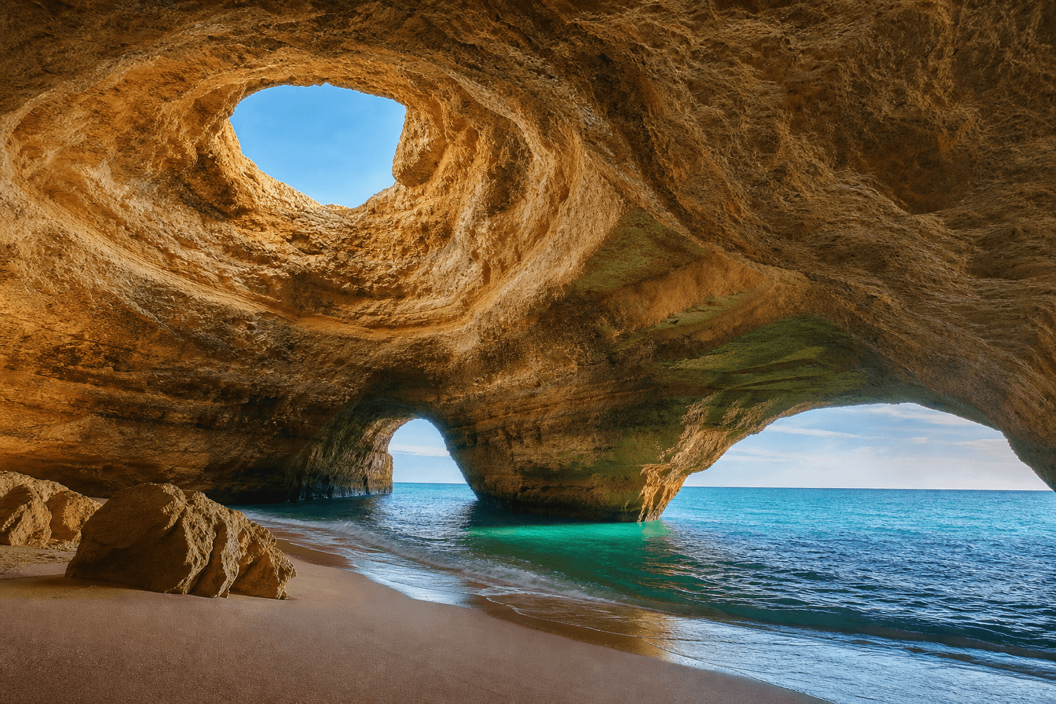Algarve — Benagil cave and dramatic cliffs on the Portuguese coast