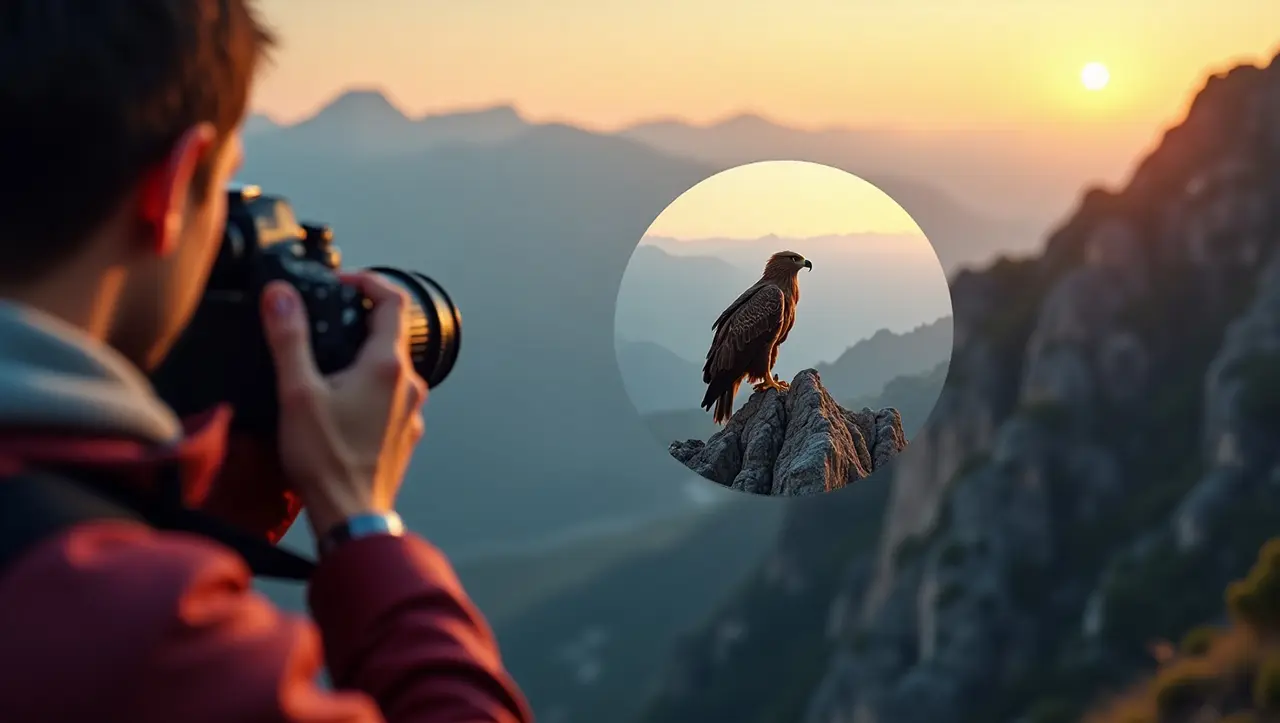 Telephoto effect through APS-C crop factor
