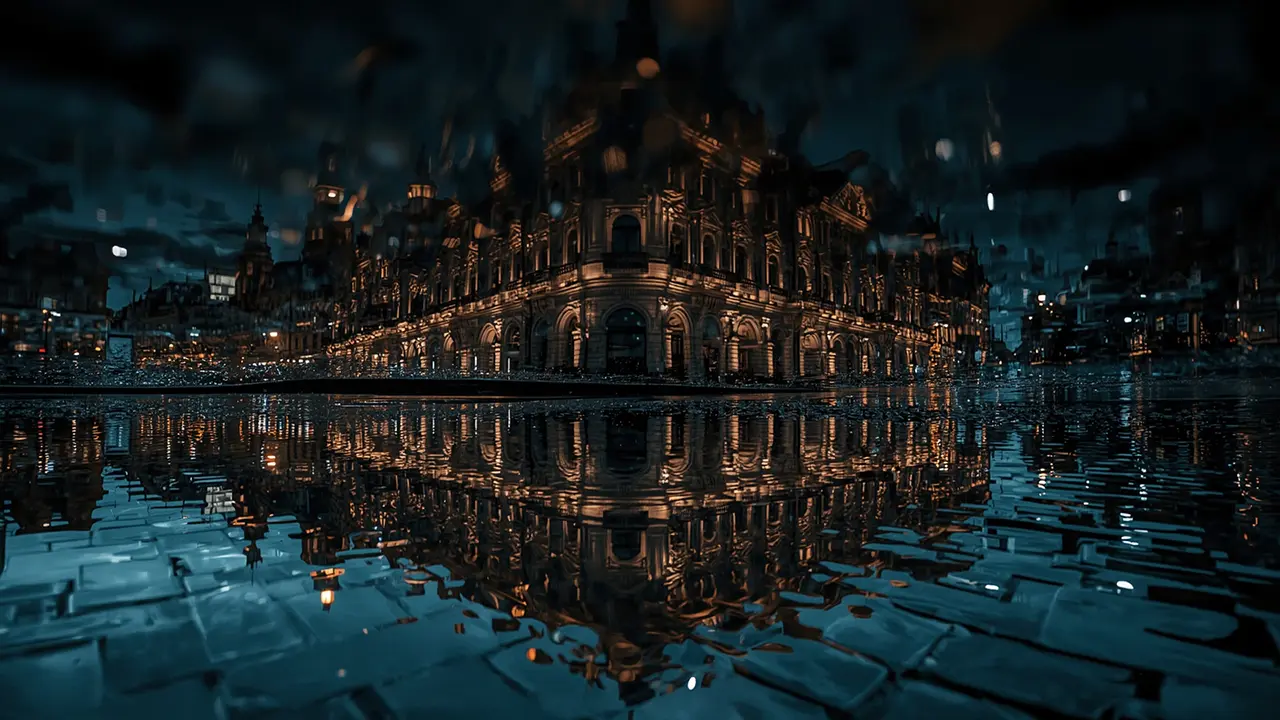 Water reflection as a photo motif