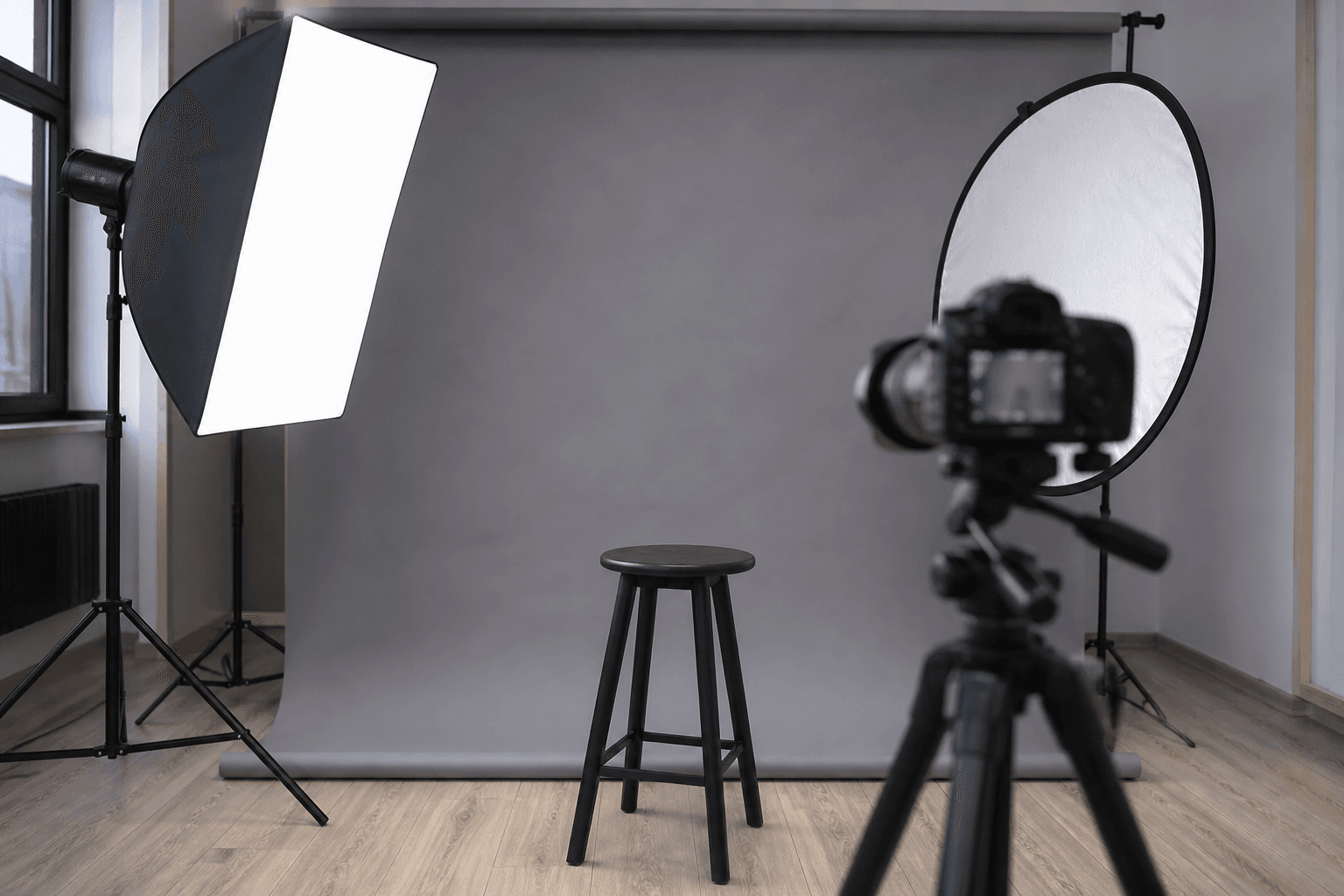 Businessfotografie vor Ort im Büro in Hannover — mobiles Lichtsetup und Teamportrait