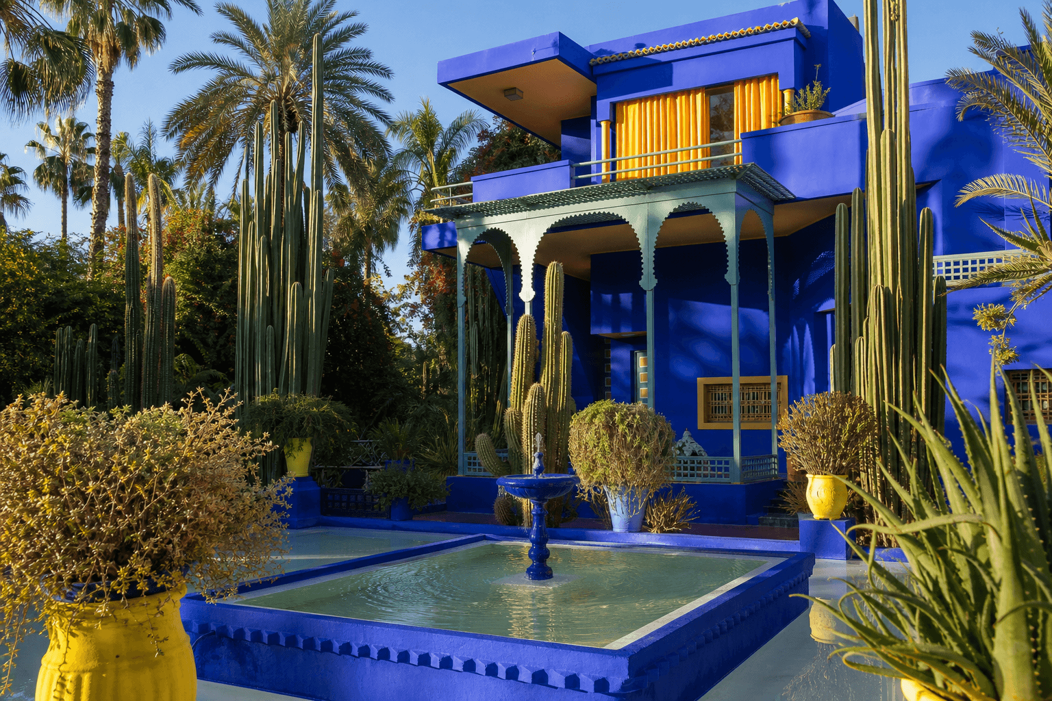 Marrakesch — Jardin Majorelle blauer Garten