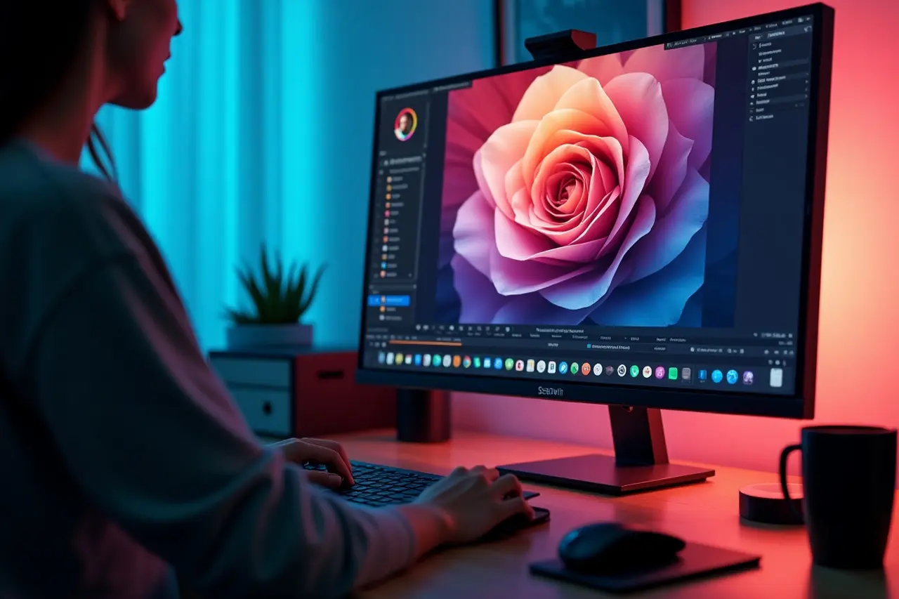 Monitor für Bildbearbeitung