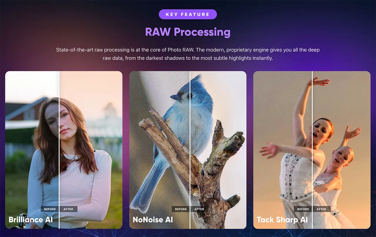 ON1 Photo RAW Interface